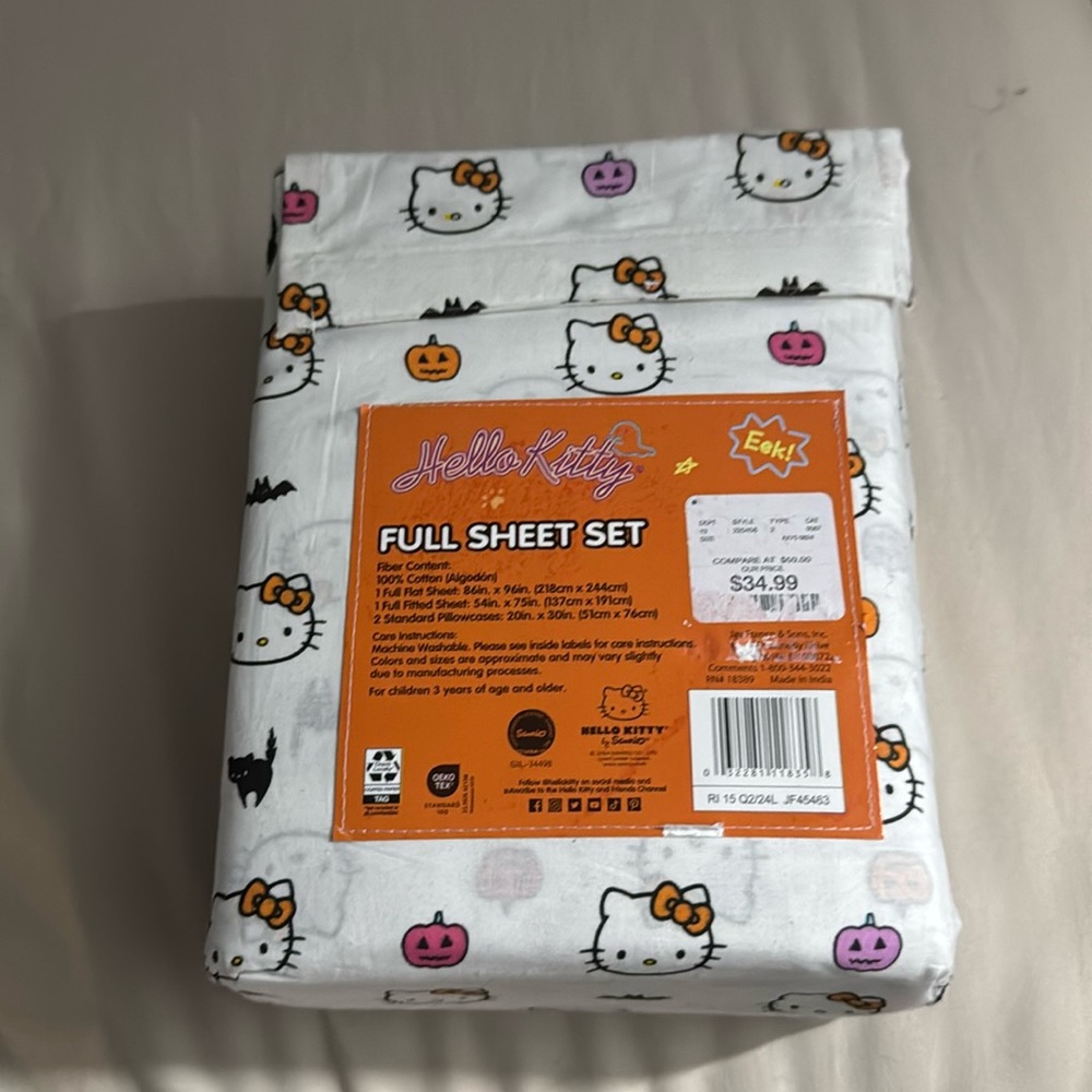 Hello kitty bed sheet!